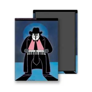 Un étui avec un design de pianiste, inspiré par Magnet Tomi Ungerer, 2009.