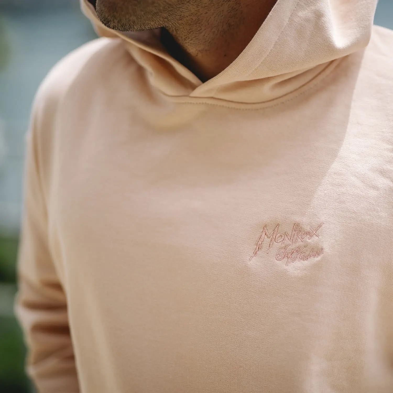 Sweatshirt Montreux Jazz embroidered, Peach