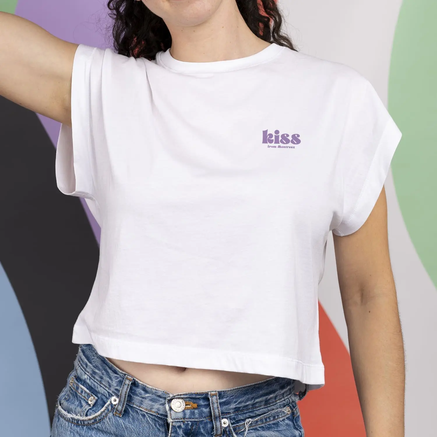 T-shirt Crop, Kiss