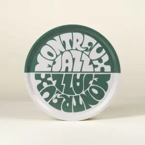 Tray Vintage, Green-Off White