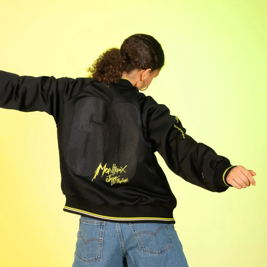 Bomber Unisexe 60, Noir