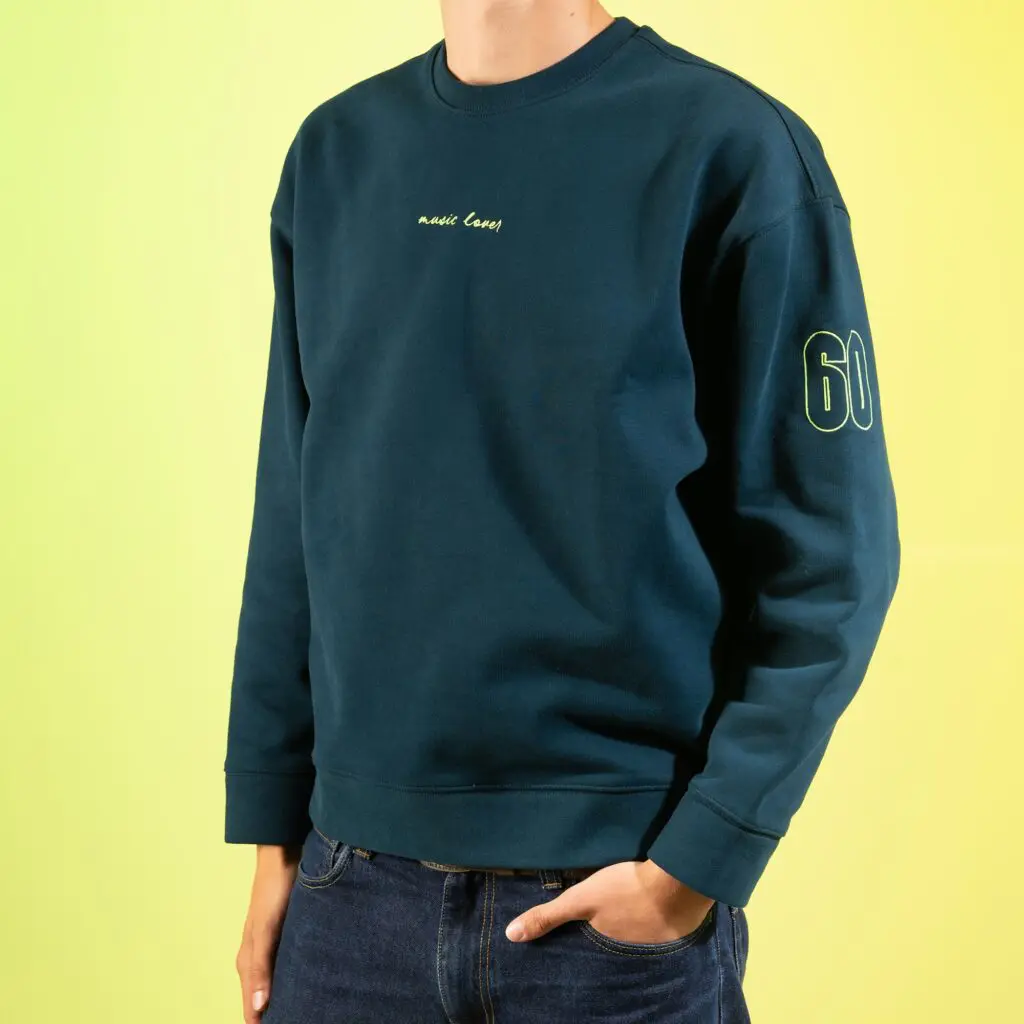Sweat Music Lover 60, Bleu Pétrole