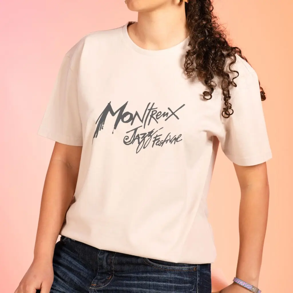 T-Shirt Montreux Jazz Festival, Sable-Off Black