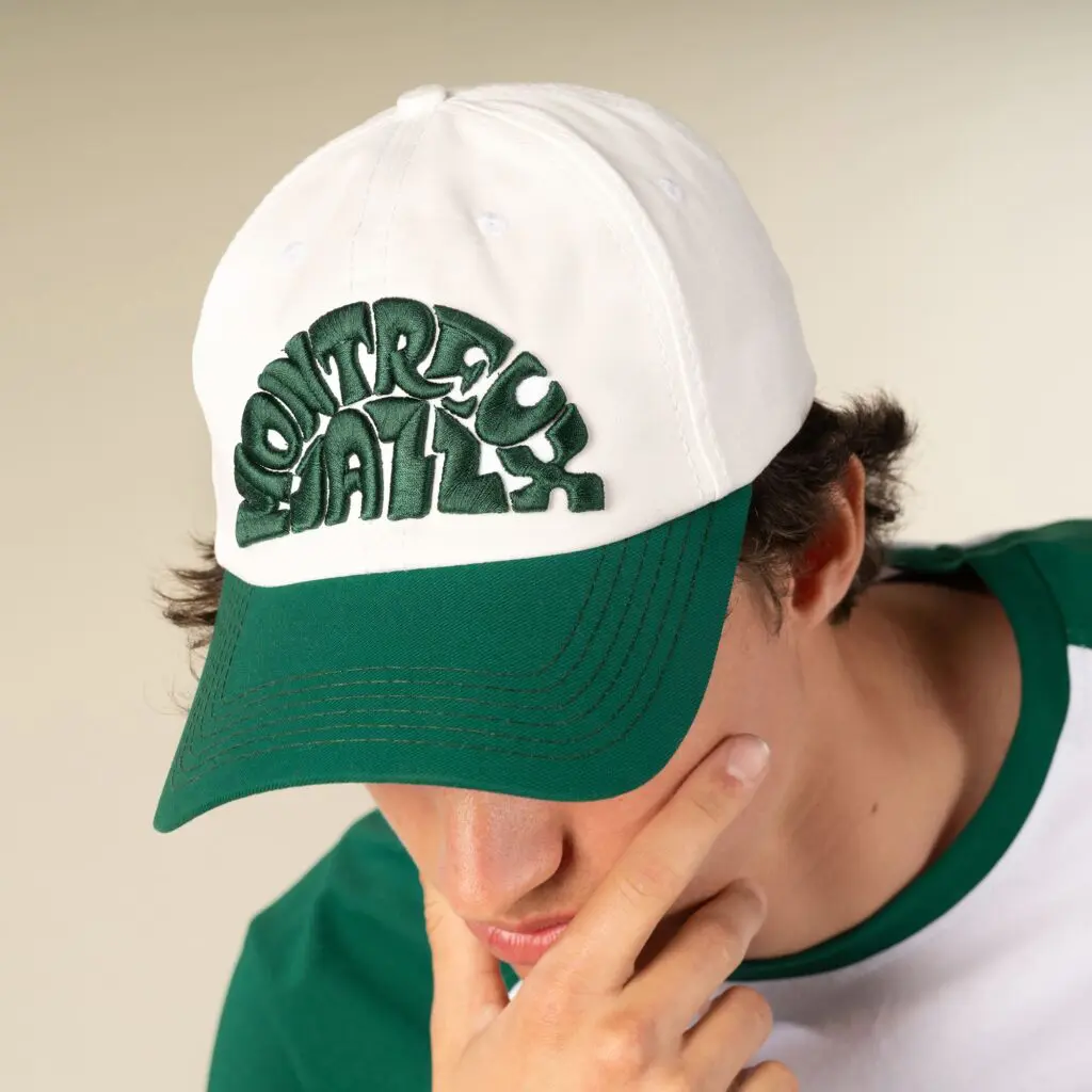Casquette Vintage, Bicolore Vert