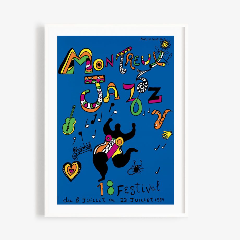 Poster Niki de Saint Phalle, 1984 Montreux Jazz Festival 30x40cm