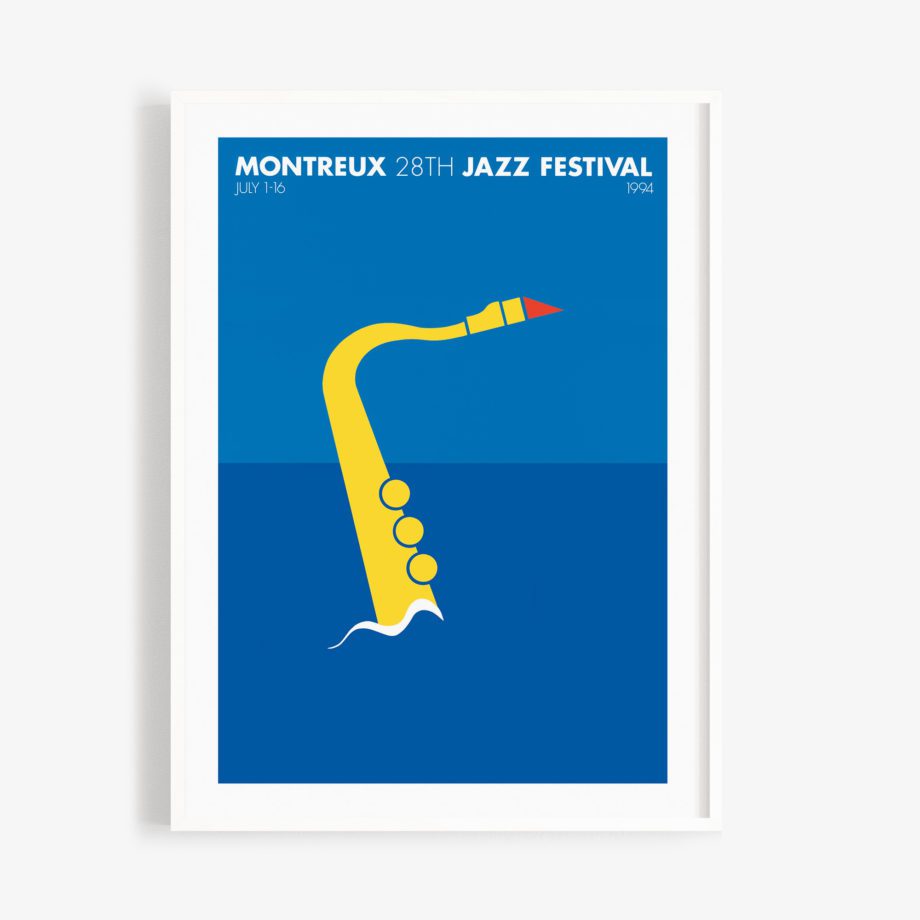 Poster Per Arnoldi, 1994. 30x40cm. Montreux Jazz Music Festival