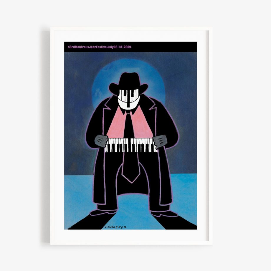 Poster Tomi Ungerer 2009 Montreux Jazz Festival 30x40cm