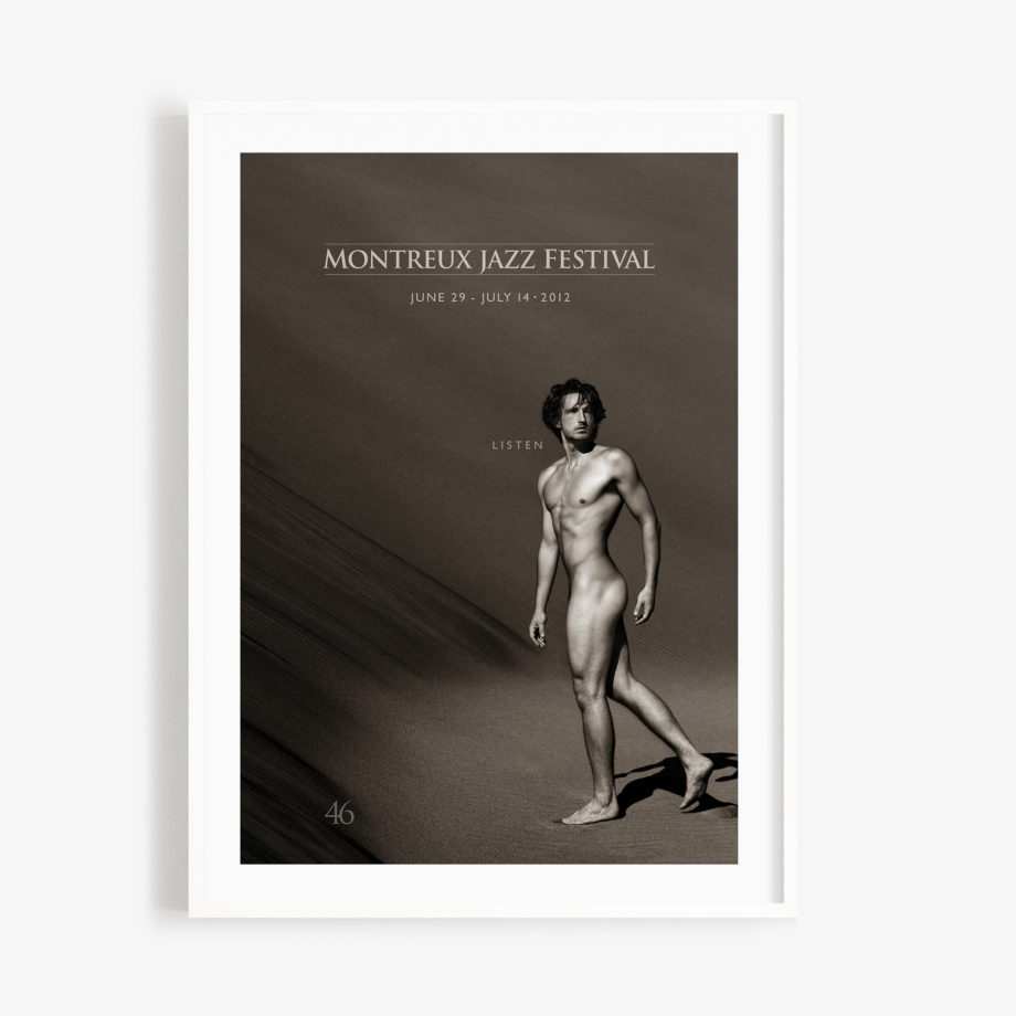 Poster Greg Gorman 2012 Montreux Jazz Festival 30x40cm Naked Man
