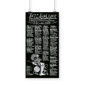 Poster Bruno Gaeng 1975 Montreux Jazz Festival