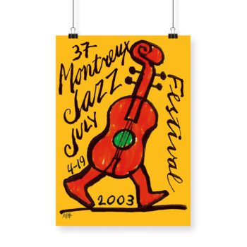 Poster Ted Scapa 2003 Montreux Jazz Festival 70x100cm