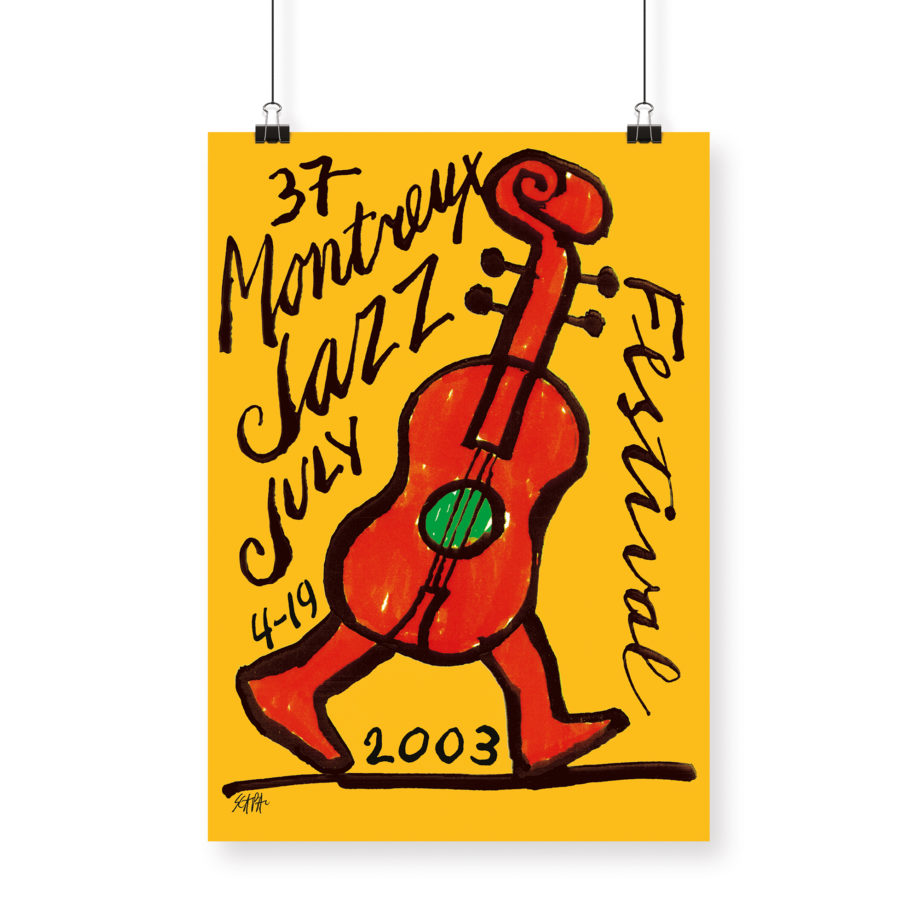 Poster Ted Scapa 2003 Montreux Jazz Festival 70x100cm
