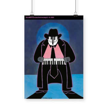 Poster Tomi Ungerer 2009 Montreux Jazz Festival 70x100cm