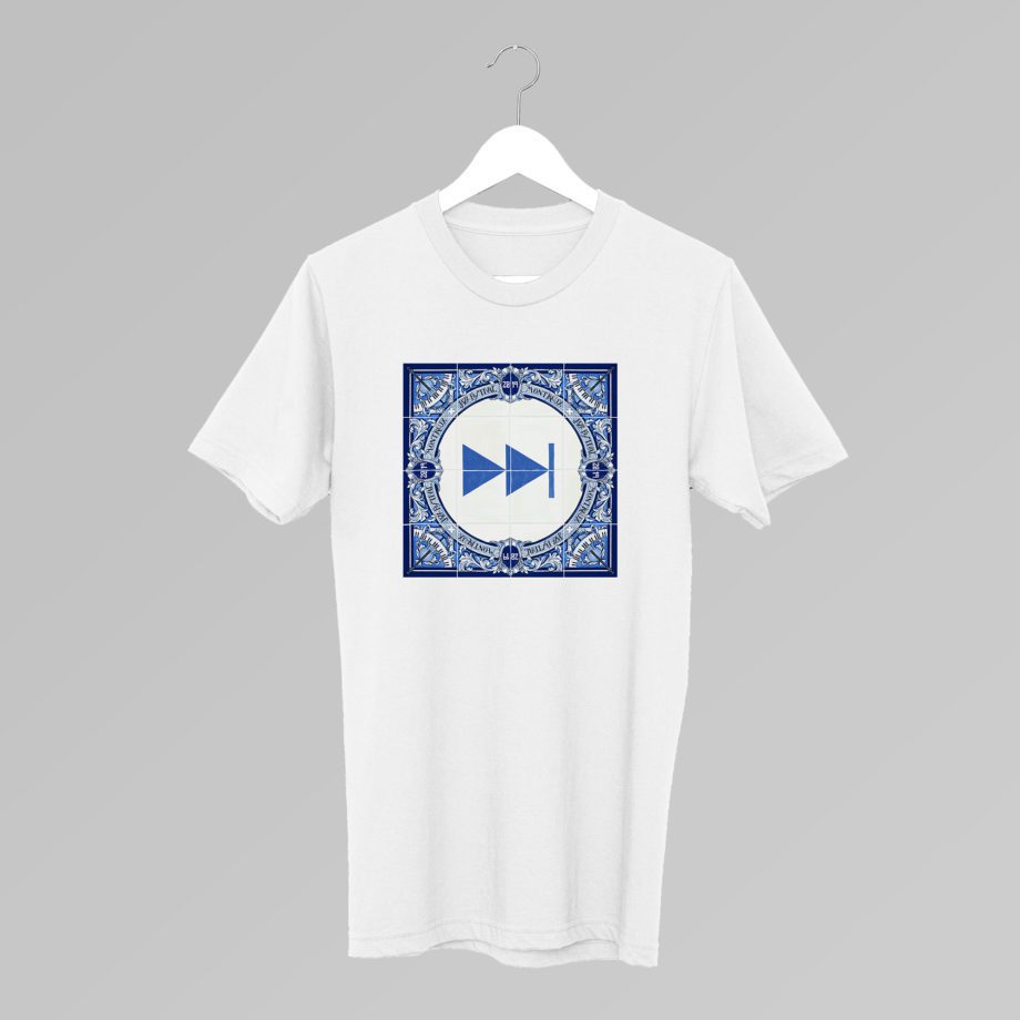 T-shirt Ignasi Monreal 2019 Montreux Jazz Festival Blanc et Bleu Forward