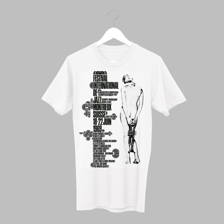 T-Shirt Eric Wondergern 1969 Collection Vintage Montreux Jazz Festival