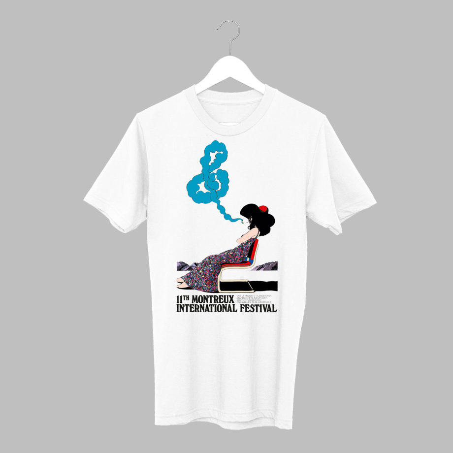 T-Shirt Milton Glaser 1977 Collection Vintage Montreux Jazz Festival