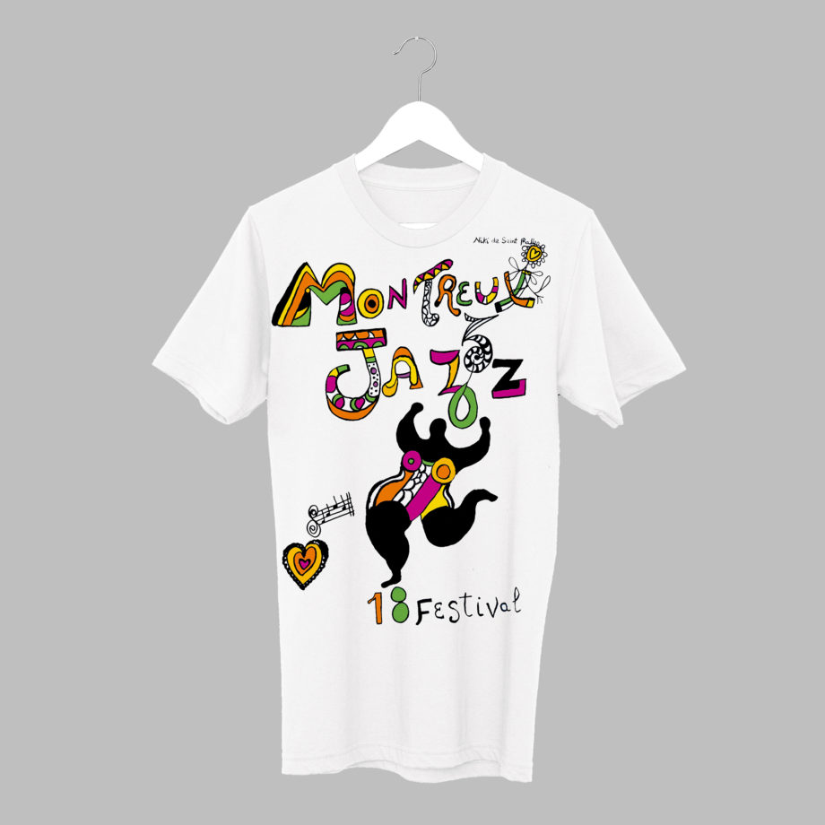 T-Shirt Niki de Saint Phalle 1984 Collection Vintage Montreux Jazz Music Festival