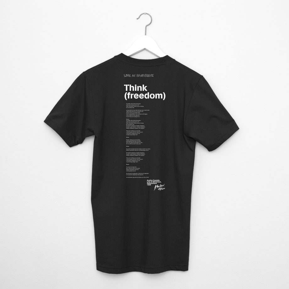 T-Shirt Aretha Franklin Collection Legends Noir Montreux Jazz Festival