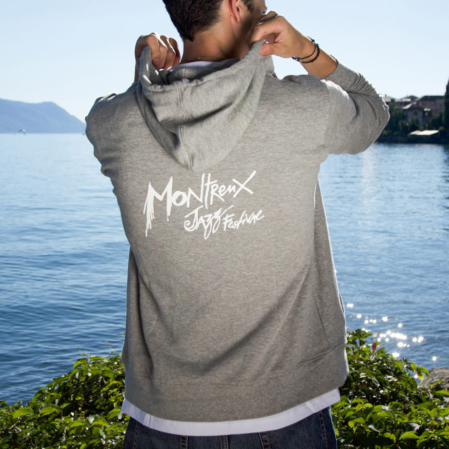 Hoody Zip Tinguely Gris Montreux Jazz Music Festival