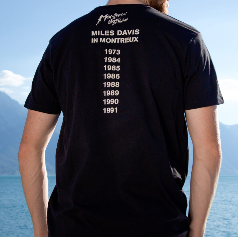 T-Shirt Miles Davis Collection Legends Noir Montreux Jazz Music Festival