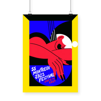 Poster Marylou Faure 2021 - 70x100cm - Montreux Jazz Festival