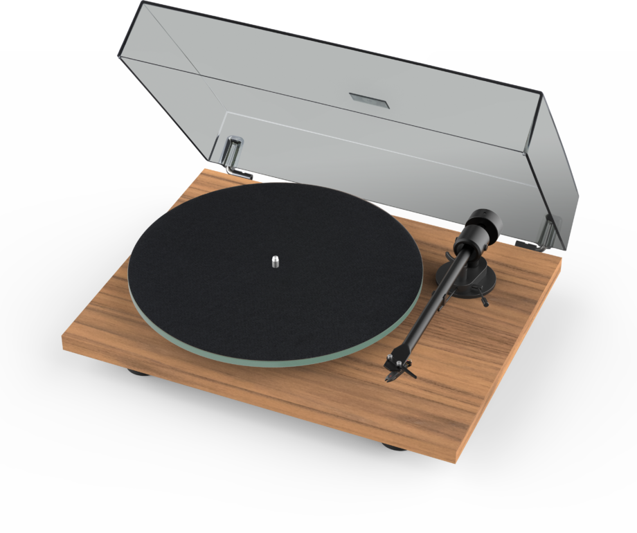 Montreux-Jazz-Festival-Turntable-Pro-Ject-T1-Walnut-+dustcover-front-cutout
