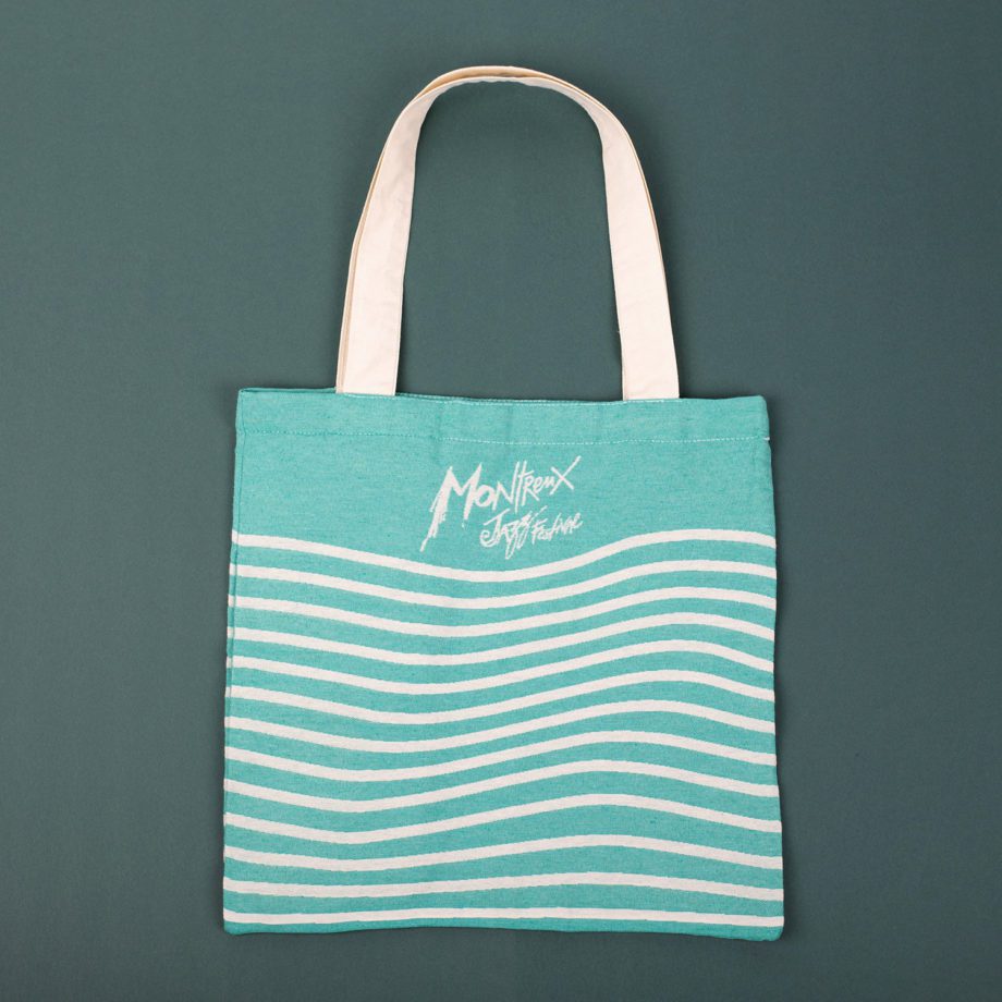 Tote bag tissé, vagues Montreux Jazz Music Festival