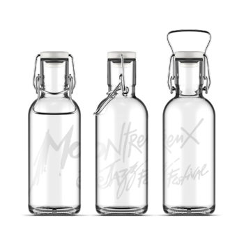 Glass Bottle 0.6L Montreux Jazz Music Festival
