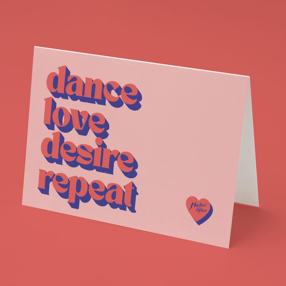 Carte de voeux Dance Love Desire Repeat Montreux Jazz Music Festival