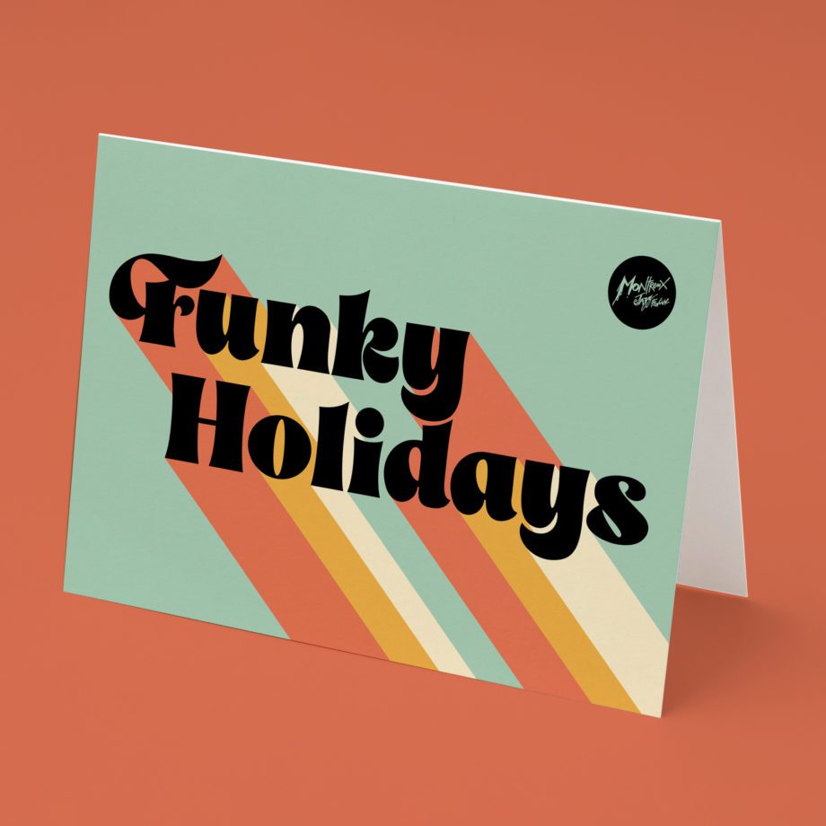 Carte de voeux Funky Holidays Montreux Jazz Music Festival