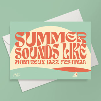 Carte de voeux Summer Sounds Like Montreux Jazz Music Festival