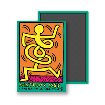 Magnet visuel affiche Keith Haring 1983 – Green Montreux Jazz Music Festival