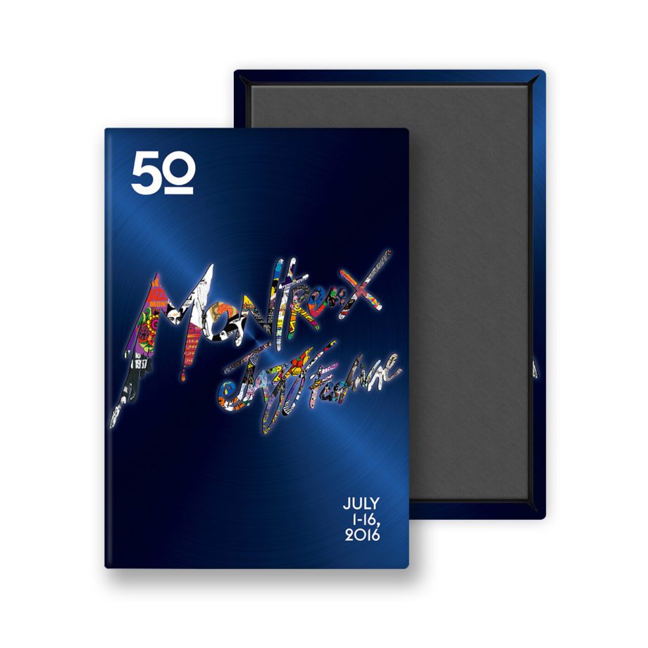 Aimant 50e affiche Giovanni Riva 2016 Montreux Jazz Music Festival