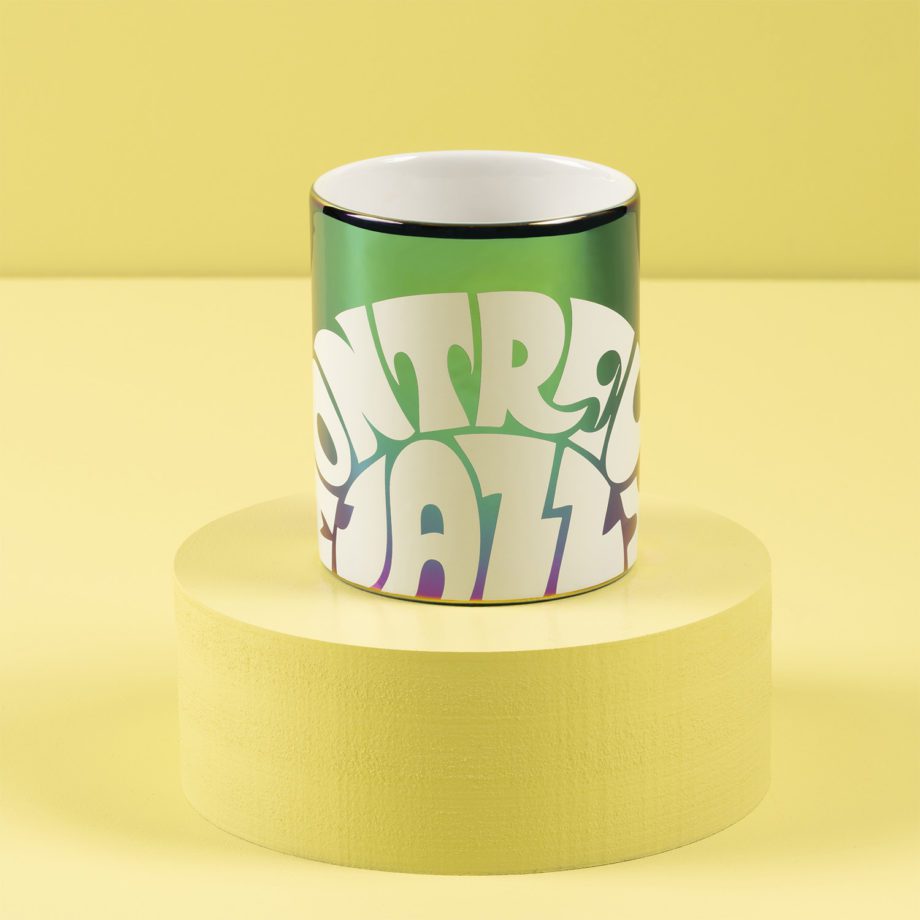 Mug irisé Sunrise avec logo Montreux Jazz Festival Vintage