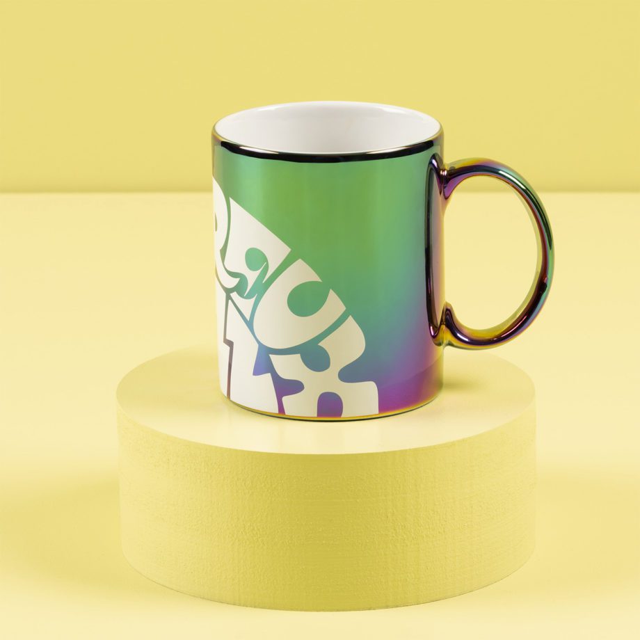 Mug irisé Sunrise avec logo Montreux Jazz Festival Vintage