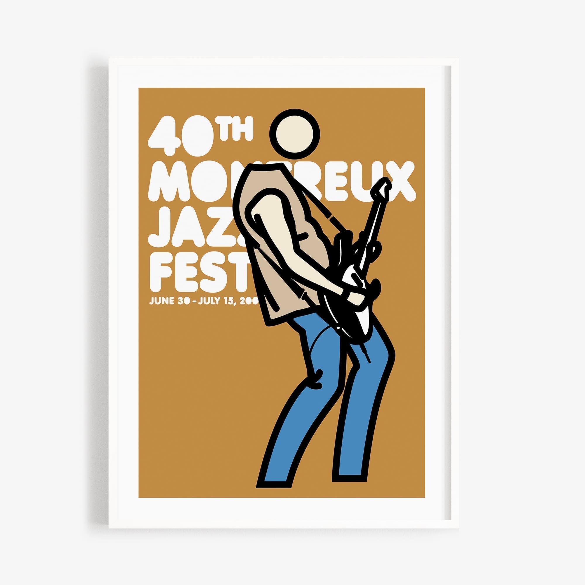 Poster Julian Opie, 2006 - Mustard - Montreux Jazz Festival Shop
