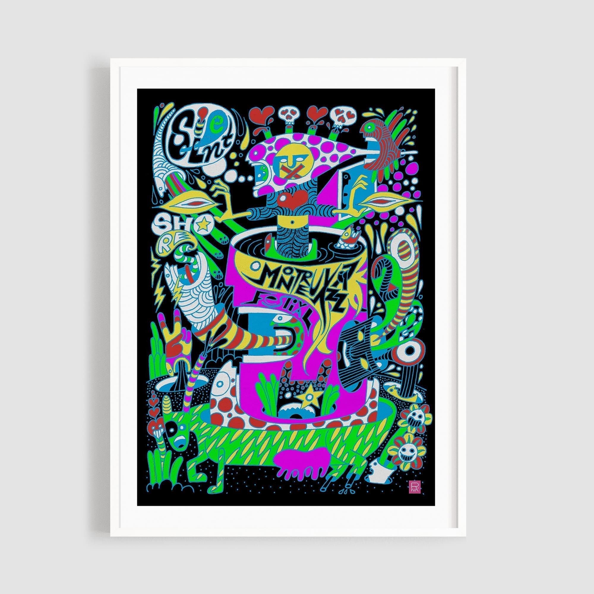 Affiche Silent Shores, Giovanni Riva - Montreux Jazz Festival Shop