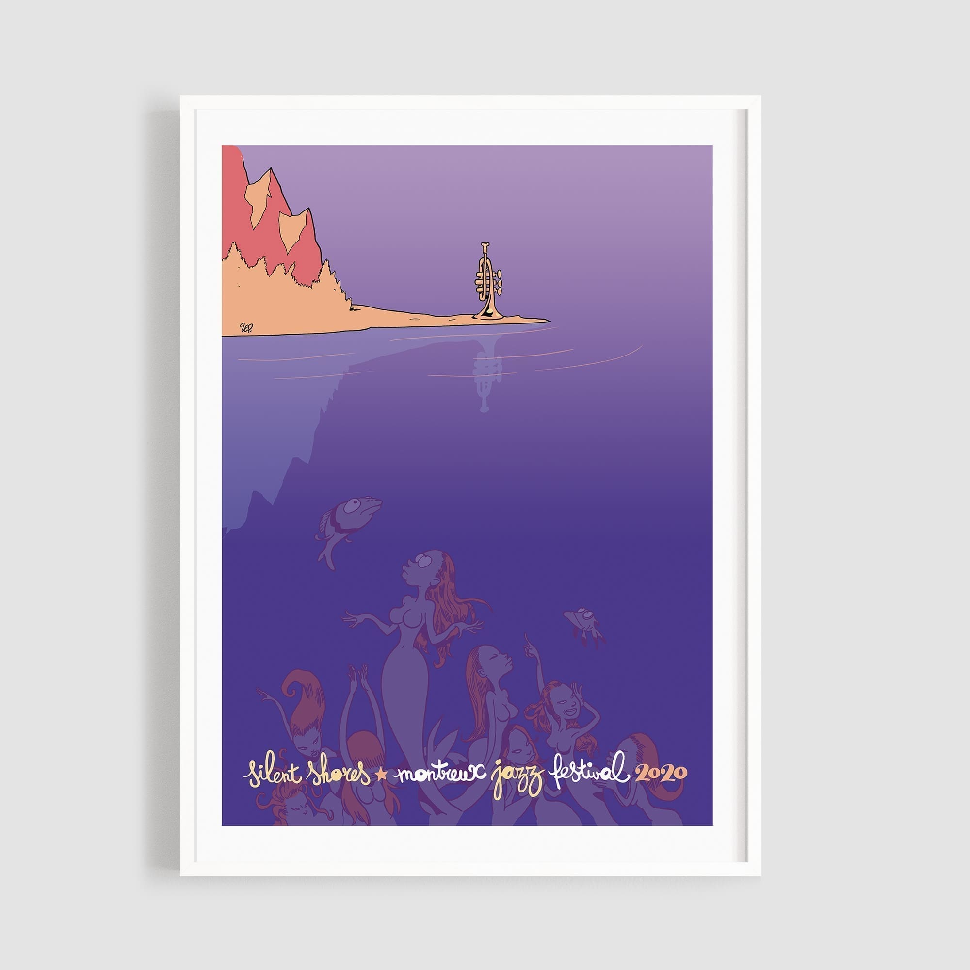 Jan Balet The Senator ポスターアート MJF20-Silent-Shores-50x70-
