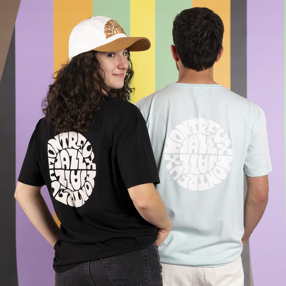 T-shirts black et blue logo Vintage Montreux Jazz Music Festival