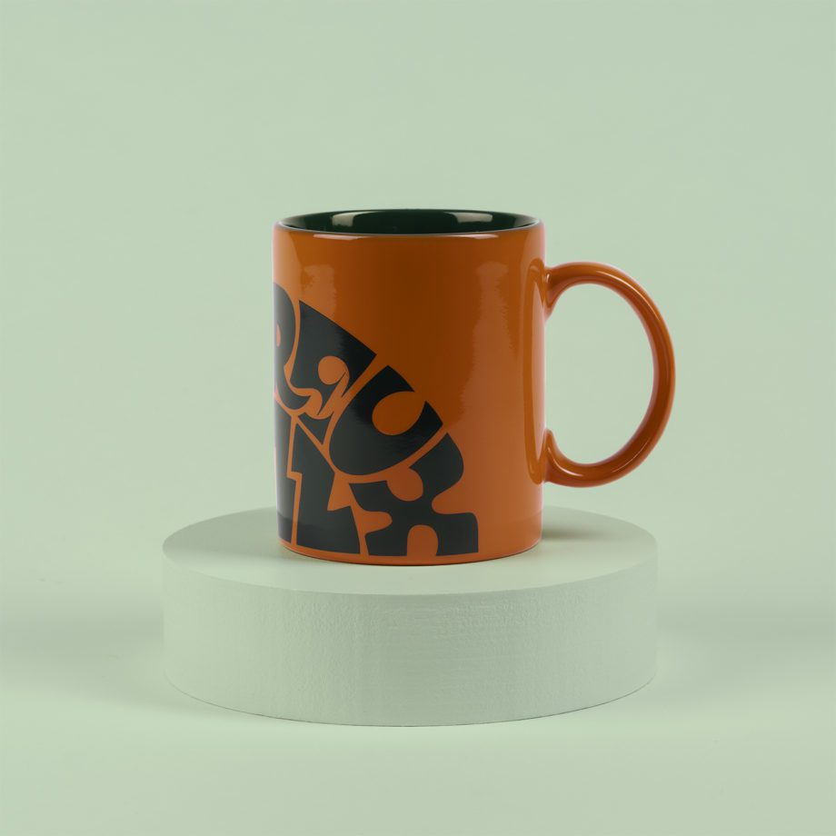 Mug Logo Vintage Orange et green Montreux Jazz Music Festival
