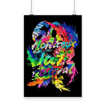 Affiche Kévin Germanier Montreux Jazz Music Festival 2026 Broderie 70x100cm