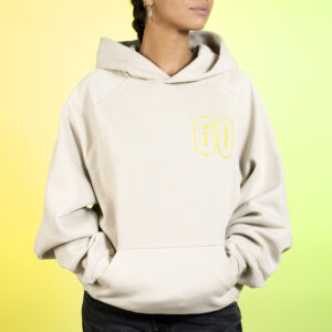 Hoodie Oversized 60, Sable Jaune Fluo