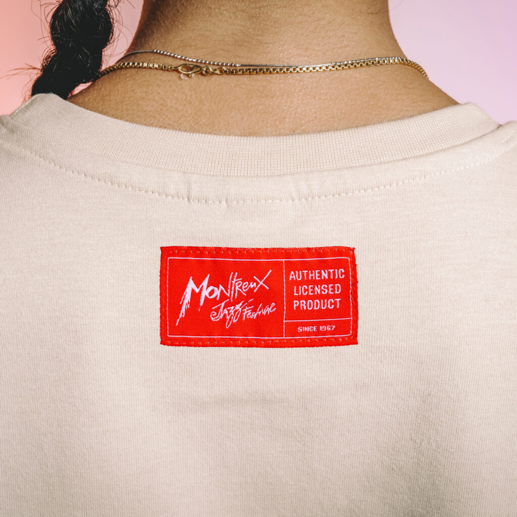 T-shirt long sleeve 60, Sand Neon Coral - Montreux Jazz Festival Shop